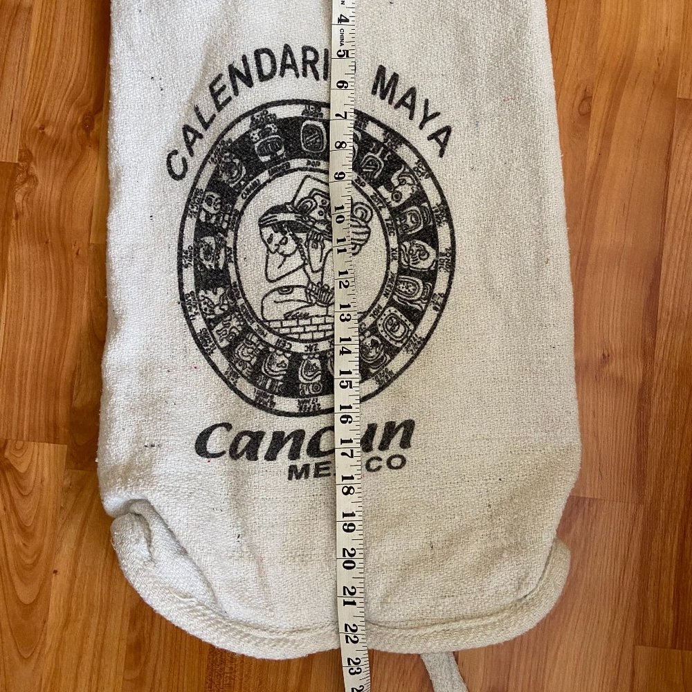 Drawstring Backpack Burlap Duffle Bag Beach Bag - image 6